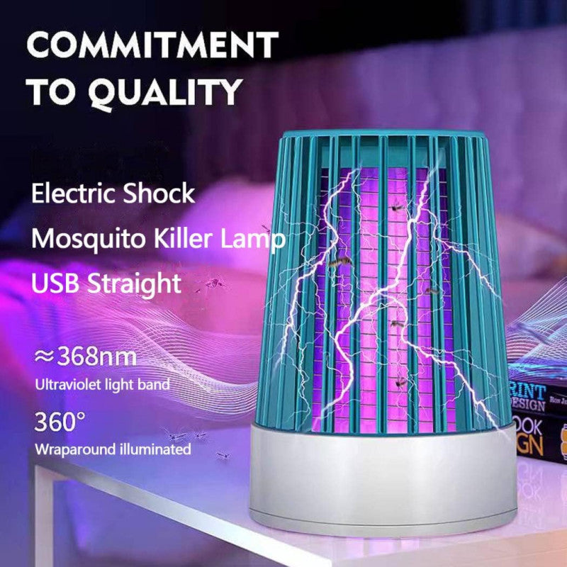 Electric Shock UV Mosquito Killer Lamp - USB Bugs Zapper Light, Non Toxic and No Radiation Lamp(random colour )