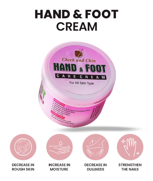 Hand & Foot Care Cream – Deep Moisturizing and Nourishing Formula for Dry, Sensitive Skin Protection and Softness (50 gram)