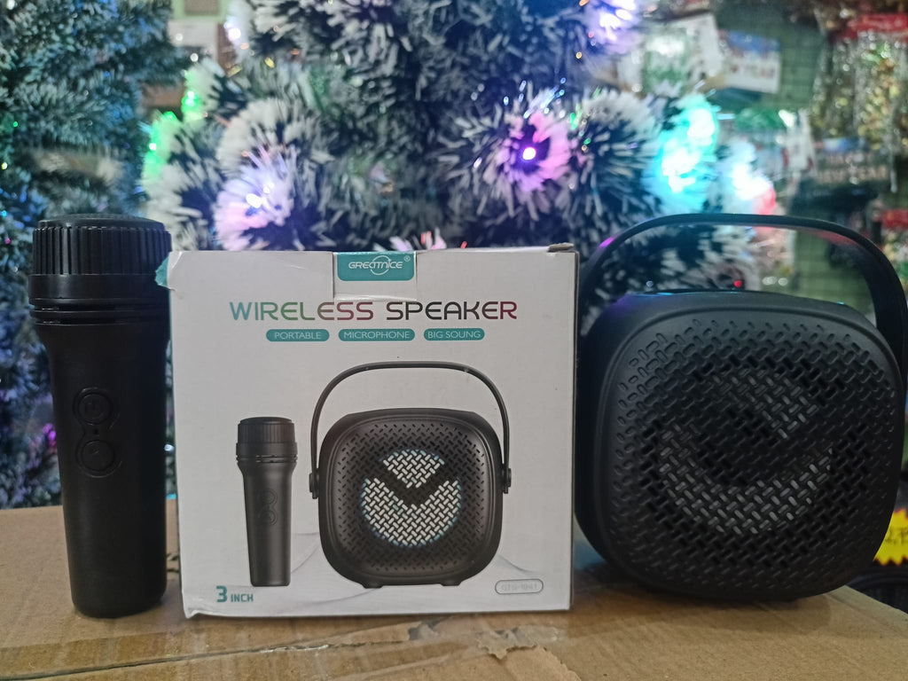 GREATNICE WIRELESS SPEAKER PORTABLE MICROPHONE BIG SOUND VOICE CHANGER MIC HD SOUND WIRELESS TECNOLOGY | Wireless Bluetooth |