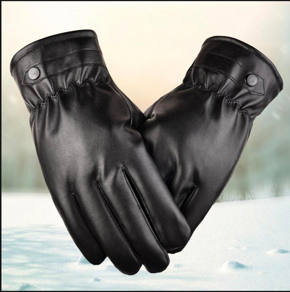 2 Pcs Mobile Touch Screen Leather Gloves