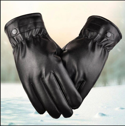 2 Pcs Mobile Touch Screen Leather Gloves