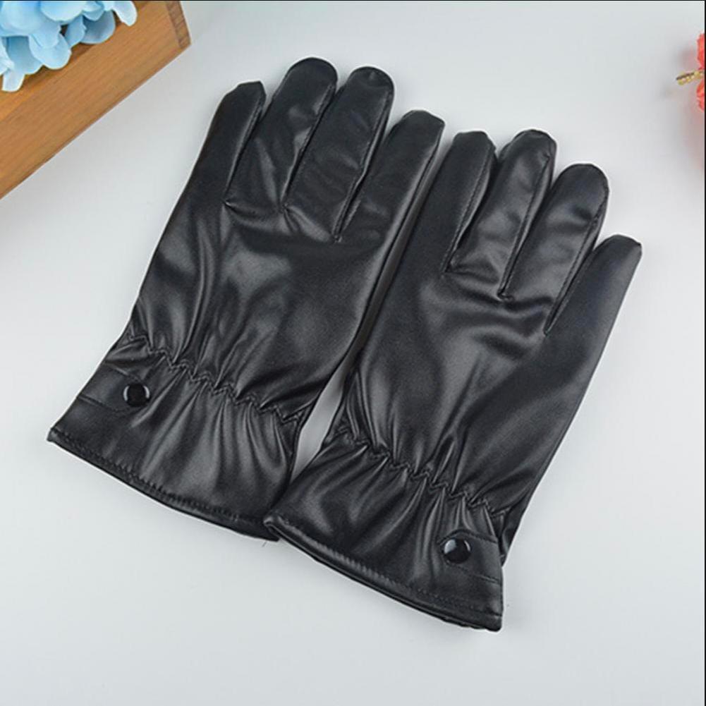 2 Pcs Mobile Touch Screen Leather Gloves