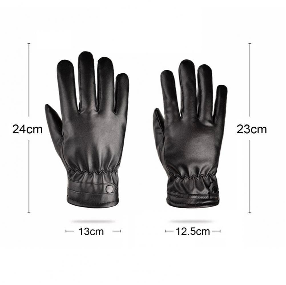 2 Pcs Mobile Touch Screen Leather Gloves