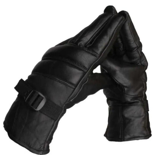 2 Pcs Leather Plain Leather Gloves 2